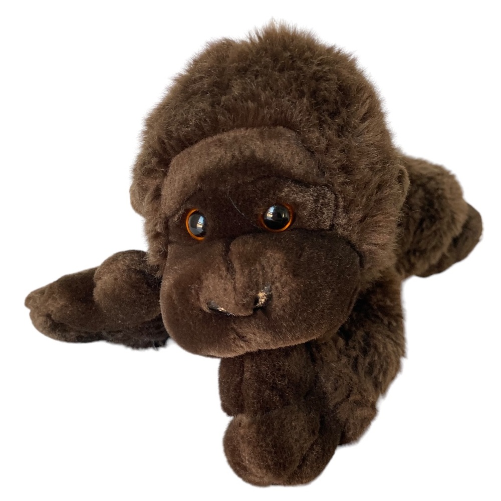 Aurora Gordo Thumb Sucking Gorilla Flopsies Stuffed Animal Plush Bean Filled 10"